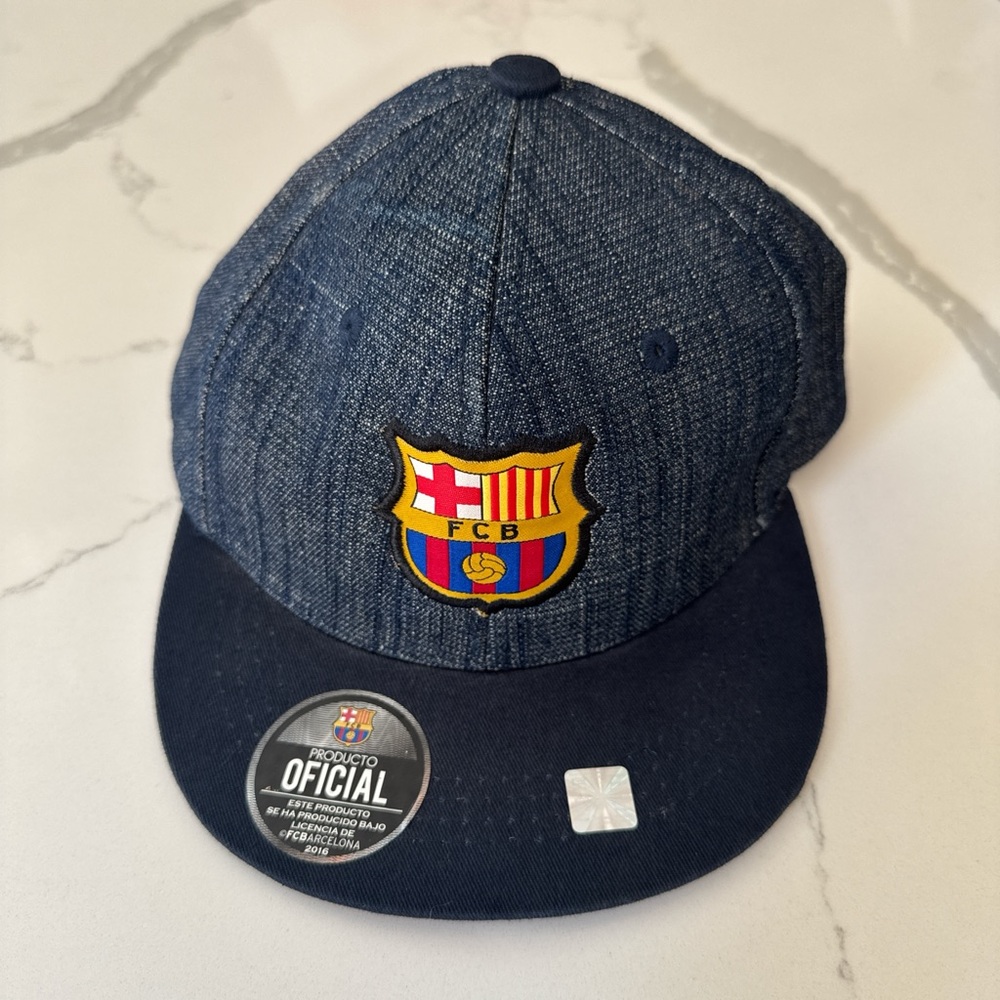 & Other Stories Kids Denim Cap - Navy Blue